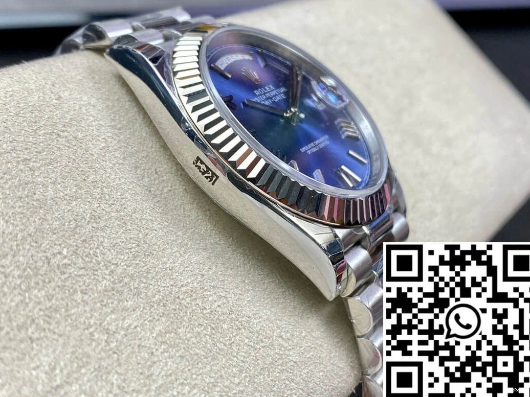 EW M228236-0007 Rolex Day Blue Factory Date Dial 0301